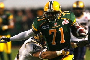 From the Edminton Eskimos to the Buccaneers comes Kelly Campbell. Yes, the Eskimos look like the Packers.