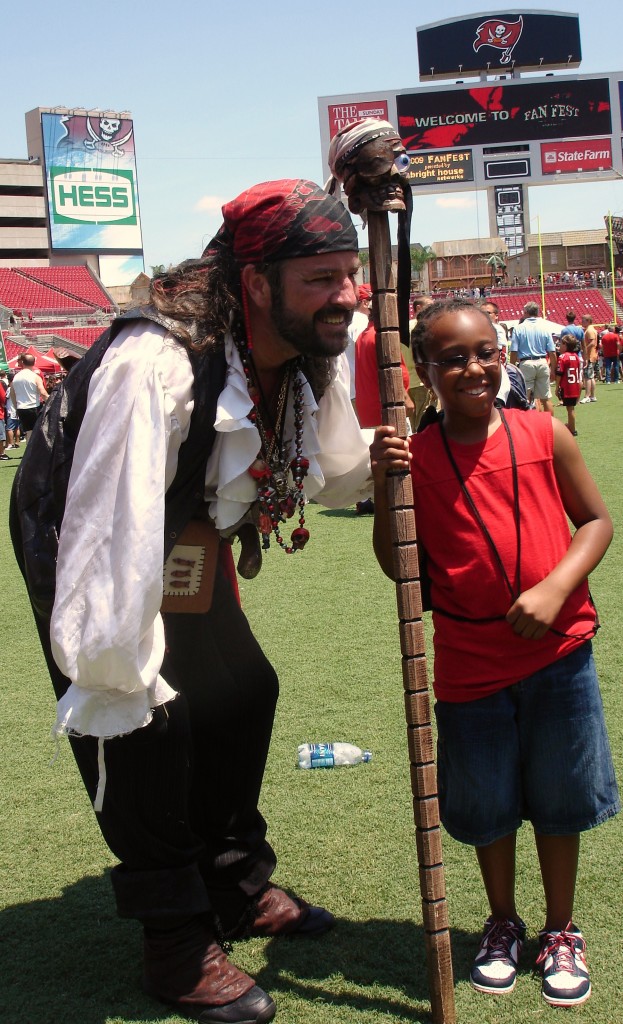 Fan Fest gave some Bucs fans a chance to dress up for the day.