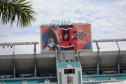 Mural outside of Joe Robbie Stadium.