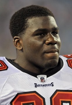 Demar Dotson is one of the few offensive linemen Bucs GM Jason Licht referred to as a starter.