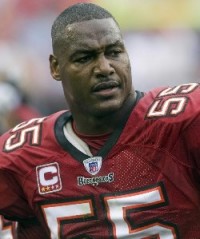 Derrick Brooks speaks, and will speak again at 4 p.m. today.