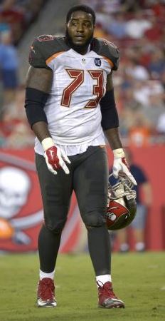 Bucs LT Anthony Collins was so enraged about tonight's loss, he was overcome with emotion in the locker room.