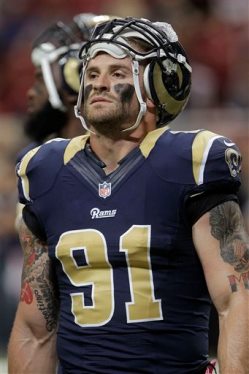 Lambs stud DE Chris Long is out for the Bucs game Sunday.
