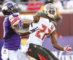 Johnthan Banks' defense of a would-be Vikings touchdown apparently wasn't good enough for Lovie Smith, eeerr, Ronde Barber.