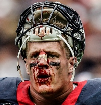 Houston sackmeister J.J. Watt will be a good gauge to see just how far the Bucs offensive line has developed.