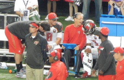 Offensive Coordinator Dirk Koetter is a busy man and has no time for history