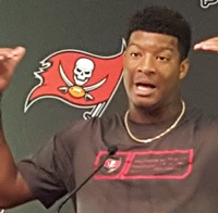 Perhaps Jameis Winston is reacting to the garbage coming out of Dallas