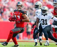 After Bucs WR Vincent Jackson left with a knee injury today, the lack of depth at receiver was exposed.