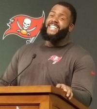 Donovan Smith hints Bucs fans would not want to see him at right tackle.