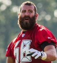 Center Joe Hawley has a familiar name breathing down his hairy neck