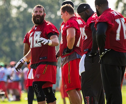 Dirk Koetter was pointing fingers at his offensive line yesterday