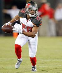 Vernon Hargreaves with one of his two picks last night. (Photo courtesy of Buccaneers.com.)