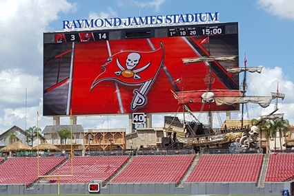 New videoboards are real and will debut tonight.