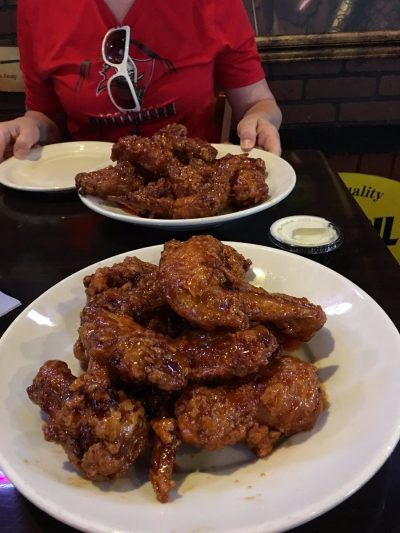 A giant tin from Abe's Place in Clearwater is on the line