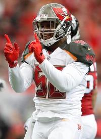 Bucs chances for a win point up when MLB Kwon Alexander plays at the Georgia Dome. (Photo courtesy of Buccaneers.com)