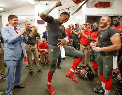 Celebrate! (Photo courtesy of Buccaneers.com)