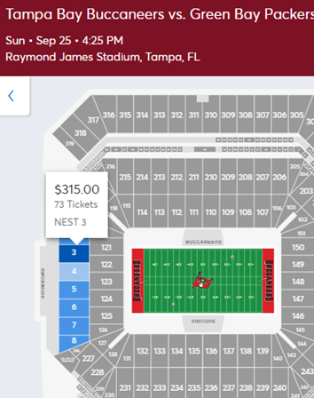 cheapest tampa bay bucs tickets