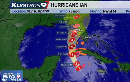 Chiefs vs. Buccaneers Weather Report: Hurricane Ian Already