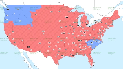 TV Map For Bucs-49ers Game -  - Tampa Bay Bucs Blog,  Buccaneers News